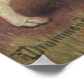 Hond, Canine, Foxhound, jachtVintage Poster (Hoek)