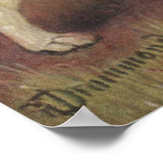 Hond, Canine, Foxhound, jachtVintage Poster (Hoek)