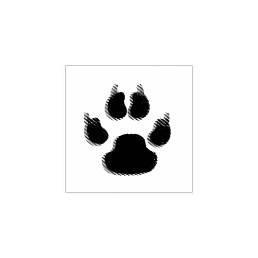 Hond Canine Paw Print Stempel (Afrduk)