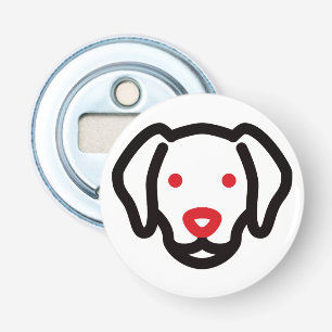 Hond, Cartoon Dog, Cartoon Dier Button Flesopener