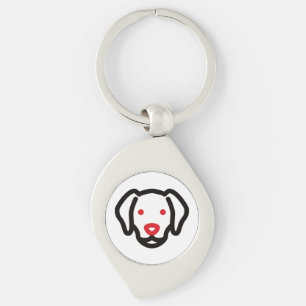 Hond, Cartoon Dog, Cartoon Dier Sleutelhanger