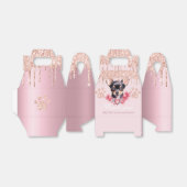 Hond Chihuahua met Glitter Verjaardag Bedankdoosjes (Uitgevouwen)