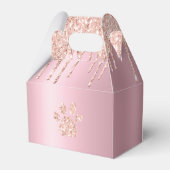 Hond Chihuahua met Glitter Verjaardag Bedankdoosjes (Achterkant)