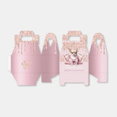 Hond Chihuahua met Glitter Verjaardag Bedankdoosjes (Uitgevouwen)