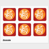 Hond Chinees Nieuwjaar 2018 Kies kleur B Sticker (Vel)