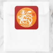 Hond Chinees Nieuwjaar 2018 Kies kleur B Sticker (Tas)