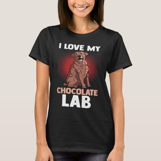 Hond Choco Labrador Moeder Vader Ik Hou Van Mijn C T-shirt (Voorkant)