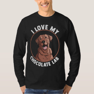 Hond Choco Labrador Moeder Vader Ik Hou Van Mijn C T-shirt