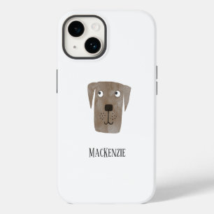 Hond Chocolade Labrador Retriever Hond Gepersonali iPhone 14 Hoesje