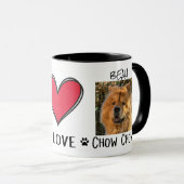 Hond Chow Chows mok (Voorkant rechts)