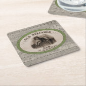  Hond Cigar Label Kartonnen Onderzetters (Schuin)