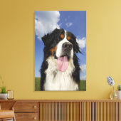 Hond, close-up canvas afdruk (Insitu (Woonkamer))