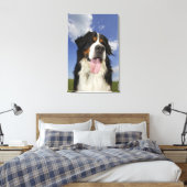 Hond, close-up canvas afdruk (Insitu (Slaapkamer))