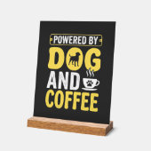 Hond Coffeeliefhebber Aangedreven Door Design Acryl Bord (Hoek)