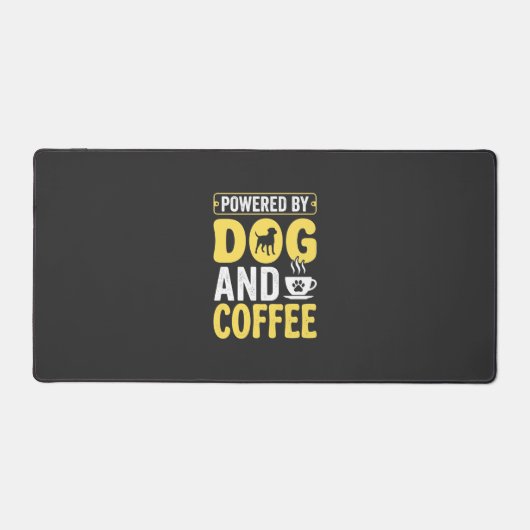 Hond Coffeeliefhebber Aangedreven Door Design Bureaumat (Voorkant)