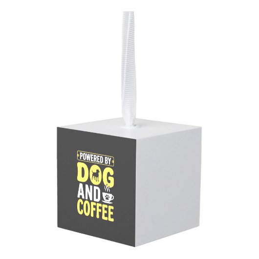 Hond Coffeeliefhebber Aangedreven Door Design Decoratie (Achter hoekig)