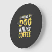 Hond Coffeeliefhebber Aangedreven Door Design Grote Klok (Hoek)