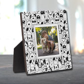 Hond Collage Frameless Foto Ezel Terug Fotoplaat
