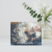 Hond Condoleancekaart Briefkaart (Staand voorkant)