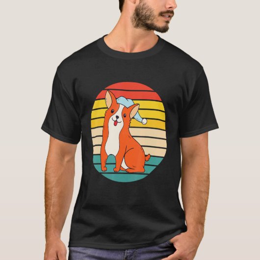 Hond Corgi Slapend T-shirt (Voorkant)