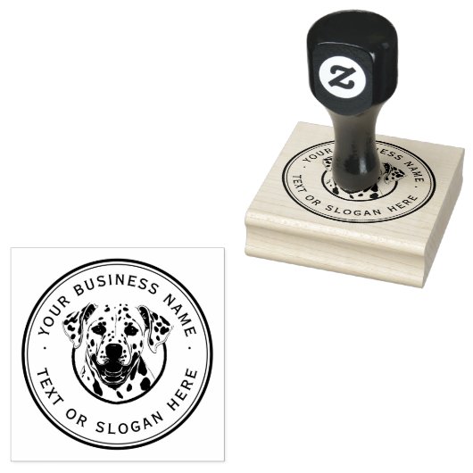 hond Custom Business Logo Grote Rubber Stamp Rubberstempel (Gestempeld)