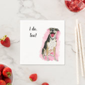 Hond Custom Cocktail servet voor bruiloften (Insitu)