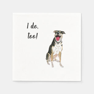 Hond Custom Cocktail servet voor bruiloften