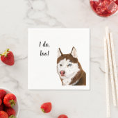 Hond Custom Cocktail servet voor bruiloften (Insitu)