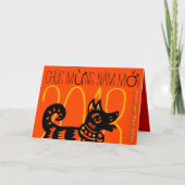 Hond Custom Jaar Groeten In Vietnamese Kaart (Voorkant)