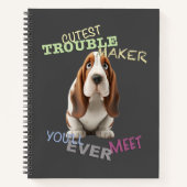 Hond Cuttest Trouble Maker Schattig Schattig Grapp Notitieboek (Voorkant)
