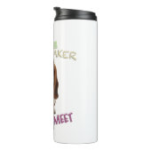 Hond Cuttest Trouble Maker Schattig Schattig Grapp Thermosbeker (Geroteerd rechts)