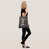 Hond Cuttest Trouble Maker Schattig Schattig Grapp Tote Bag (Op model)