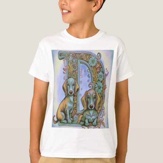 Hond D, Alfabet T-shirt (Voorkant)