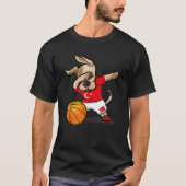 Hond Dabbing Basketbal Turkije Jersey Turks Bal T-shirt (Voorkant)