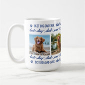 HOND DAD Custom 4 Pet Foto Collage Paw Prints Koffiemok (Links)