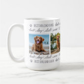 HOND DAD gepersonaliseerd huisdier 4 fotocollage Koffiemok (Links)