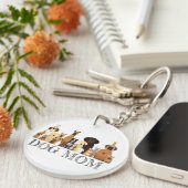 Hond DAD Shirt Honden Vriend Dier Sleutelhanger (Voorkant Rechts)