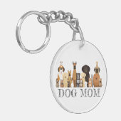 Hond DAD Shirt Honden Vriend Dier Sleutelhanger (Voorkant Links)