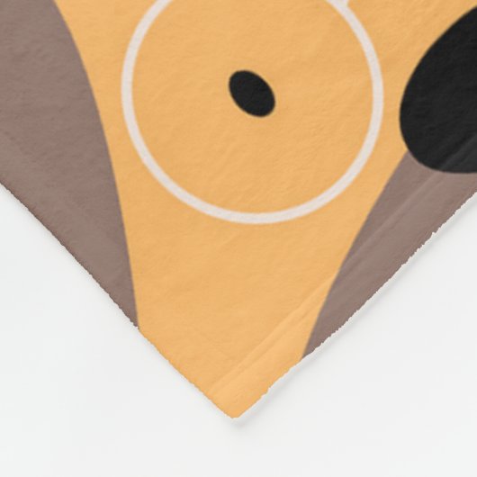 Hond Dag 60x80 Fleece Deken (Hoek)