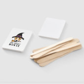 Hond Dagen van Oktober Een Spooky Verpleegkundige  Handwaaier (Niet-gemonteerd)