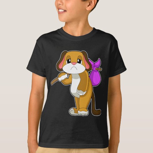 Hond dakloos t-shirt (Voorkant)