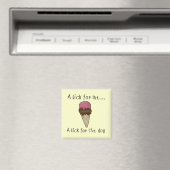 Hond delen Ice Cream Tshirts en geschenken Magneet (Insitu (Vaatwasser))