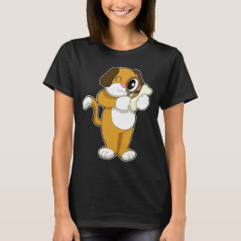 Hond Detective Vergrootglas T-shirt