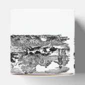 Hond die antiek huisdier art Victoriaans illustrat Bedankdoosjes (Bovenkant)