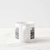 Hond die antiek huisdier art Victoriaans illustrat Espresso Kop (Achterkant)