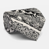 Hond die antiek huisdier art Victoriaans illustrat Stropdas (Opgerold)