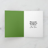 Hond die door een hek kijkt kaart (Binnen)