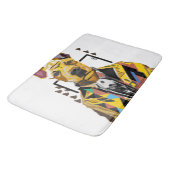 Hond die een pak draagt: digitale kunst badmat (Gekanteld)