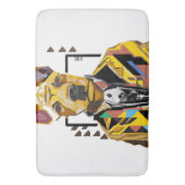 Hond die een pak draagt: digitale kunst badmat (Voorkant Verticaal)