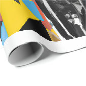 Hond die een pak draagt: digitale kunst cadeaupapier (Rol Hoek)